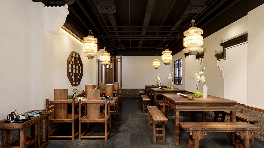 杭州創意中式餐廳裝修設計