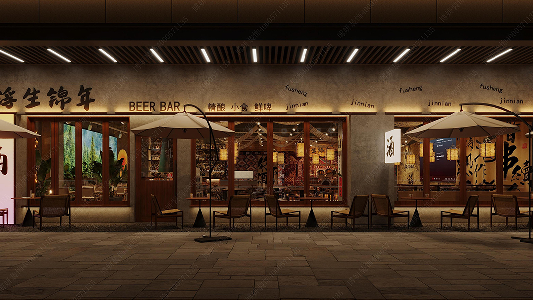 杭州古典中式餐廳裝修設計