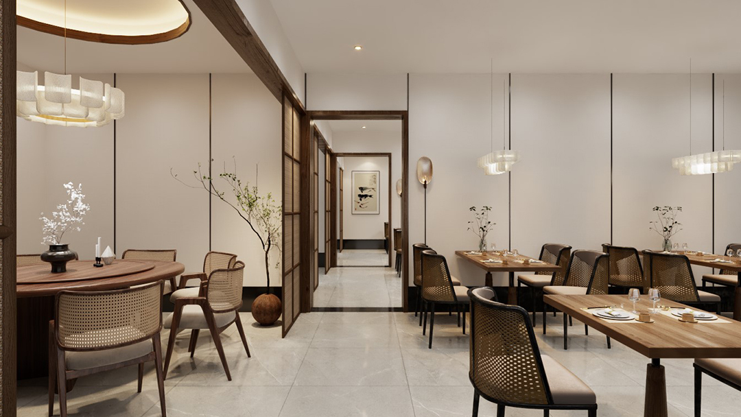 杭州家庭式中式餐廳裝修設計