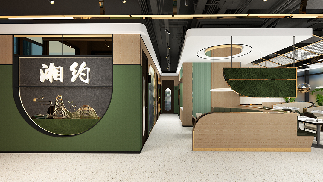 杭州庭院式中式餐廳裝修設計