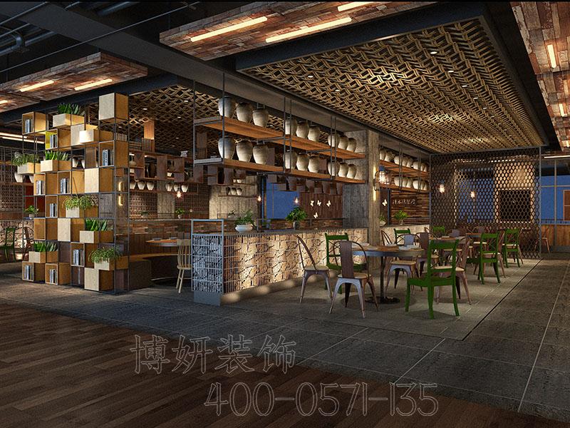 杭州中式快餐店裝修攻略，怎么裝修省錢又好看？