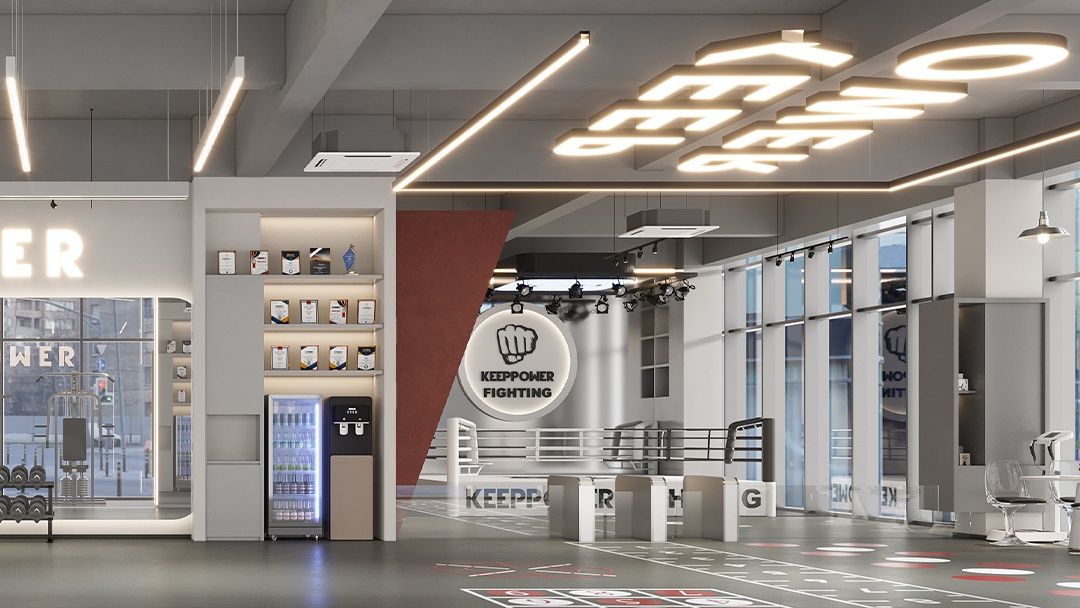 杭州工業風健身房裝修設計