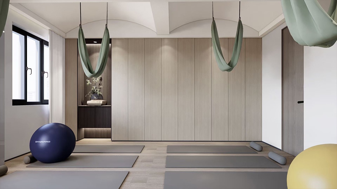 杭州極簡主義健身空間裝修設計