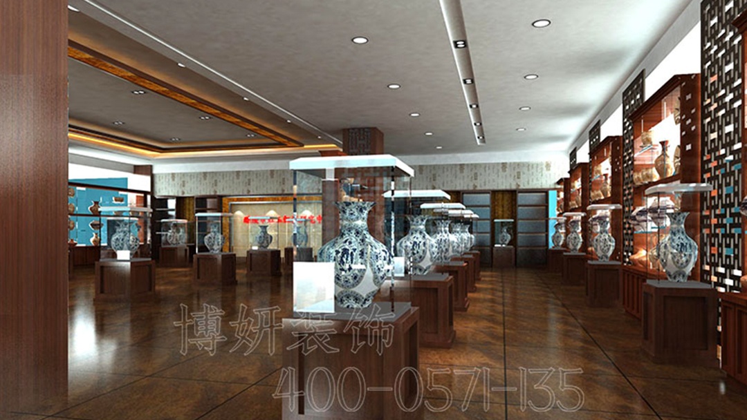 杭州青瓷文化展廳裝修設計