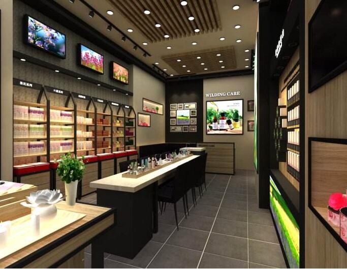 杭州化妝品專賣店裝修，專業(yè)店鋪裝修公司，打造人氣化妝品店