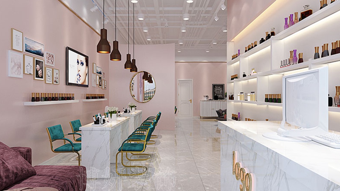 杭州網(wǎng)紅美甲店裝修設(shè)計(jì)