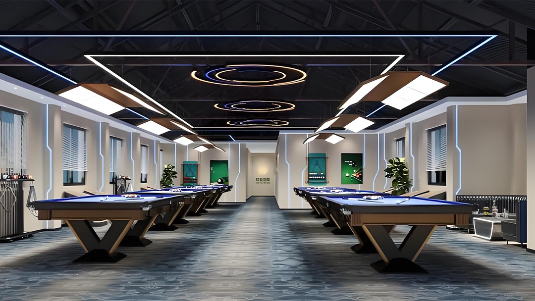 杭州網紅潮流臺球廳裝修設計