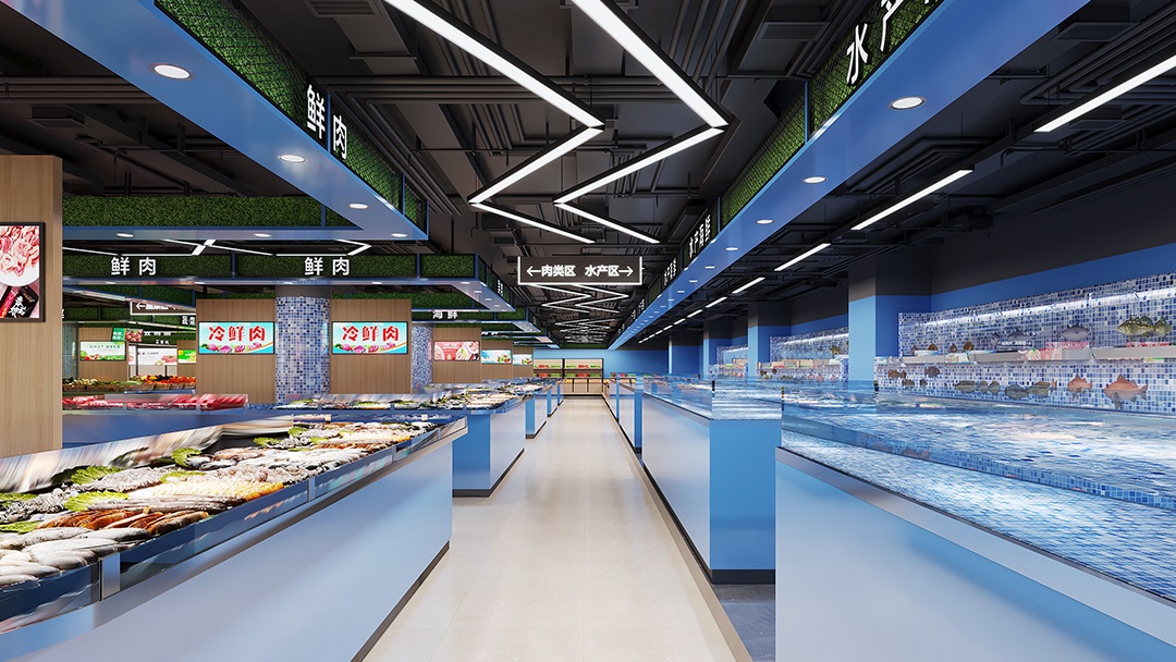 杭州生鮮超市裝修設計