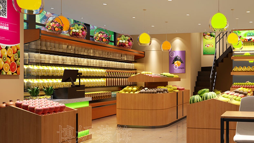 杭州水果超市裝修設計